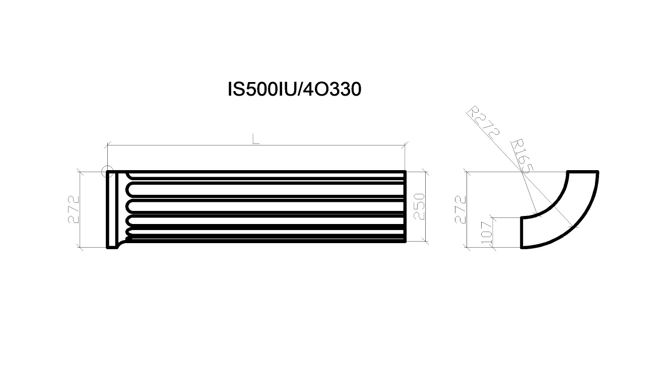 IS500IU_4O330, облицовка колонны с каннелюрами D500мм, d330мм