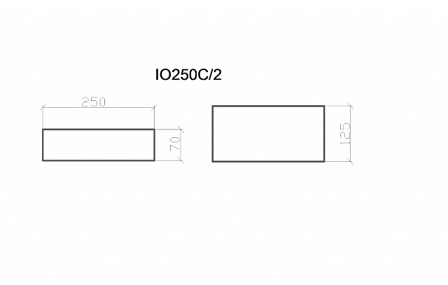 IO250C_2, полупьедестал для колонн D150мм